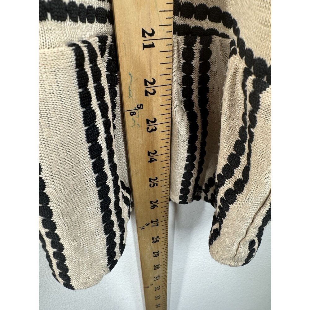 Free People Size L Molly's Retro Peplum Top Women's Stripe Eyelet Tank - Picture 5 of 10